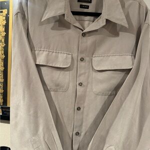 Van Heusen Soft Suede Beige Shirt